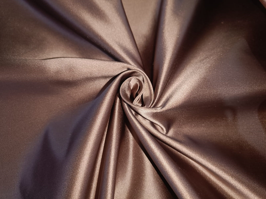 100% Silk Dutchess Satin fabric Iridescent Ink Purple colour 58" wide