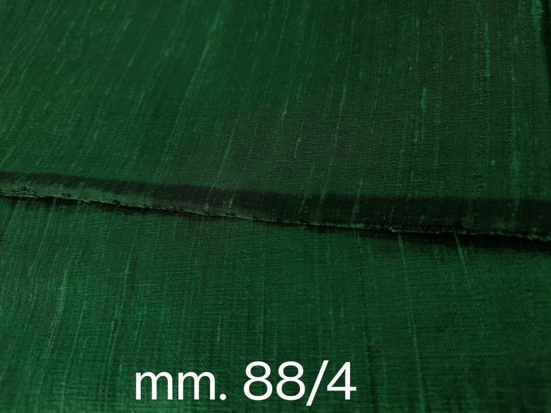100% pure silk dupioni fabric GREEN colour 54" wide with slubs MM88[4]