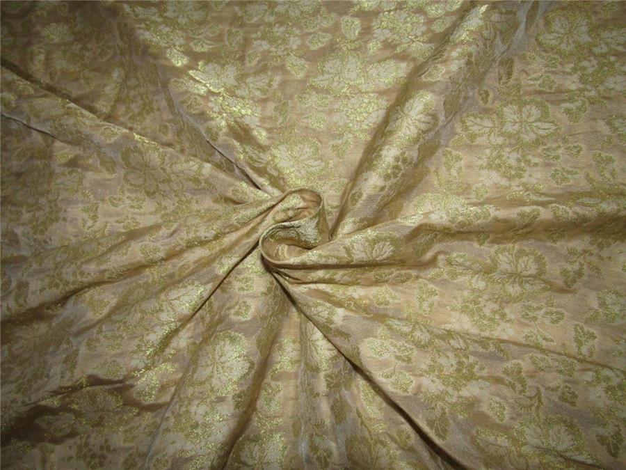 Brocade Fabric gold x gold color 44