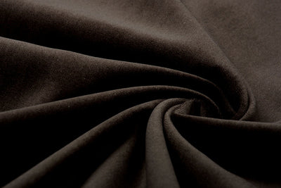 100% Cotton Velvet Coffee Brown Fabric ~ 44&quot; wide - The Fabric Factory