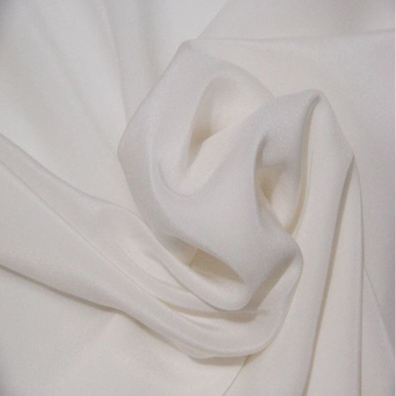 21 mm Pure Silk crepe fabric 54&quot;[ivory colour]