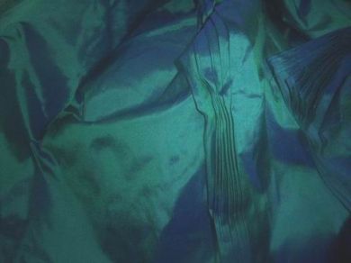 Kingfisher rich green dupioni silk 54&quot; wide DUP52 - The Fabric Factory