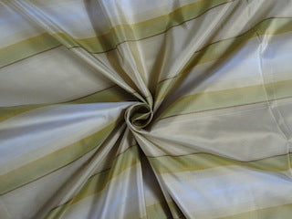 Silk Taffeta Fabric Shades of Gold,Green & Wine Color stripes 54" wide TAF S#21[1]