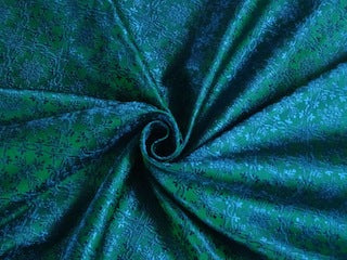 Brocade Fabric Green &amp; Blue color Vestment Design