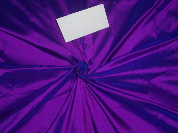 100% Pure Silk Dupion Fabric Purple x Blue colour 54" wide PKT224[2]