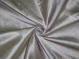 100% Pure SILK Dupioni FABRIC Great 2 ply silk Silver &amp; Lavender colour 54" wide DUP#S48[6]