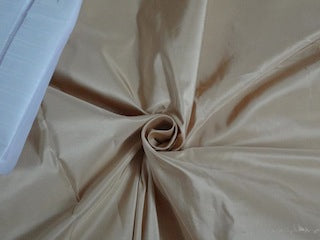 100% Pure SILK TAFFETA FABRIC Nude color 5.17 yards continuous piece 54" wide taf15