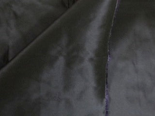 100% Pure SILK TAFFETA FABRIC Dark Black x aubergine colour 54" wide TAF24