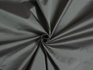 100% Pure SILK TAFFETA FABRIC Grey x Ivory color 54" wide TAF#183[6]