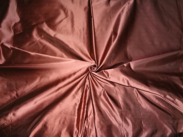 Light Rust colour Silk Dutchess Satin fabric 58" wide
