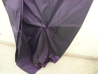 100% Pure SILK TAFFETA FABRIC Purple x Black color 3.00 yards continuous piece 54" wide taf53