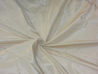 100% Pure SILK TAFFETA FABRIC Frosted Cream color  54" wide taf39