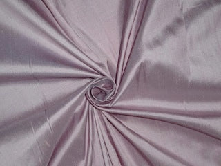 Pure SILK DUPIONI FABRIC Light Pink x Blue colour