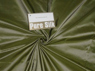 Silk Taffeta fabric Light Military Green Color 54" wide TAF204[1]