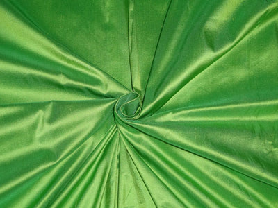 100% PURE SILK DUPIONI FABRIC DARK LEAF GREEN COLOR 54" wide DUP206[1]