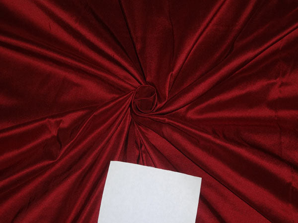 100% PURE SILK DUPION FABRIC WINE RED colour 54" wide PKT208