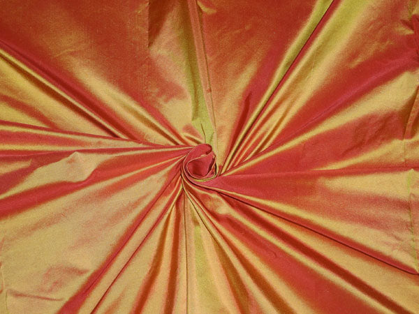 SILK TAFFETA FABRIC FIREFLY COLOR 54" wide TAF#52[1]