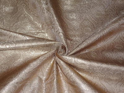 Silk Brocade fabric Metallic Gold & Gold Color 44" wide BRO250[1]