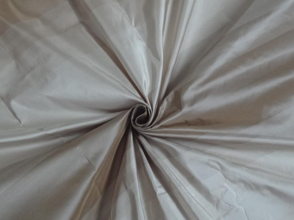 SILK TAFFETA Fabric Cafe Latte & Ivory color STRIPES 54" wide TAF#S90[1]