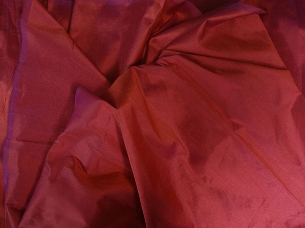 100% PURE SILK DUPION FABRIC RED X PINK colour 54" wide PKT202[3]