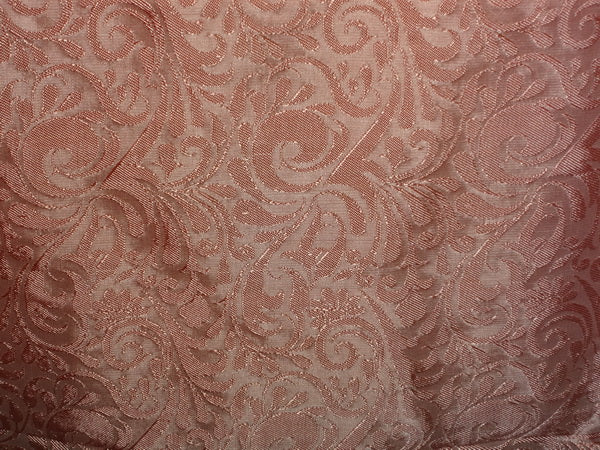 SPUN BROCADE FABRIC Peach COLOR 44" wide BRO346[4]