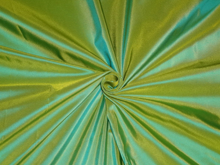 silk taffeta iridescent green/yellow princess 130 grams 54" wide TAF214[1]