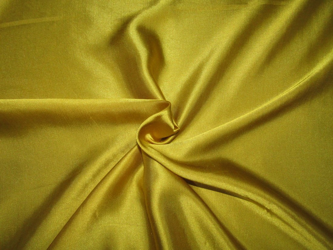 Mustard Yellow viscose modal satin weave fabric ~ 44&quot; wide.(13)[10053]