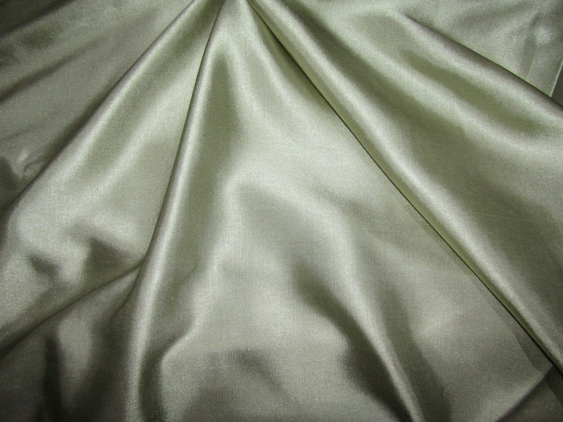 Light Olive Green viscose modal satin weave fabric ~ 44&quot; wide.(29)[10058]