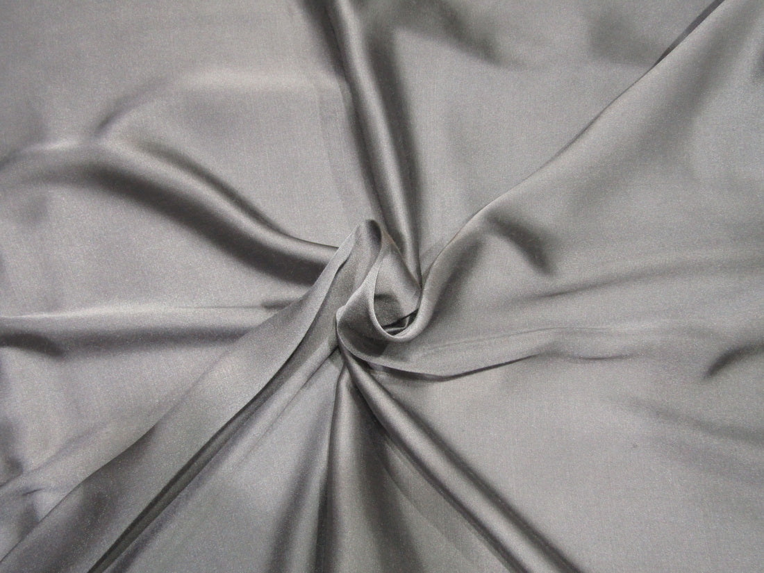 Grey viscose modal satin weave fabric ~ 44&quot; wide.(53)[10062]