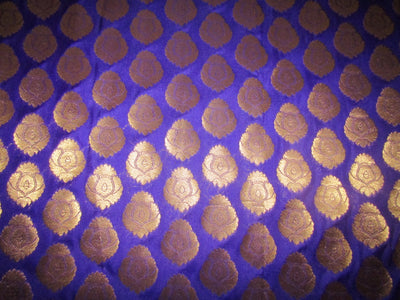 Silk Brocade fabric Purple x metallic gold color 44" wide BRO718[2]