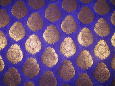 Silk Brocade fabric Purple x metallic gold color 44" wide BRO718[2]