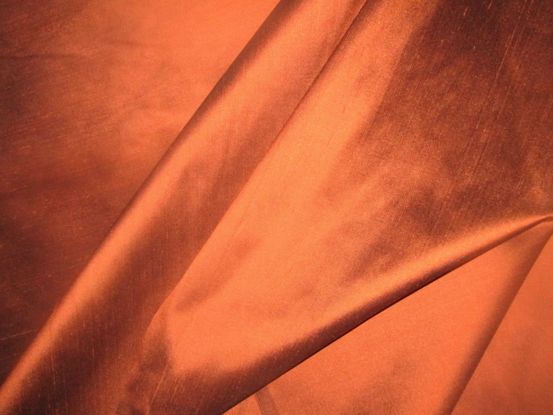 100% Pure Silk Dupion copper fabric 54" wide DUP#344[2]