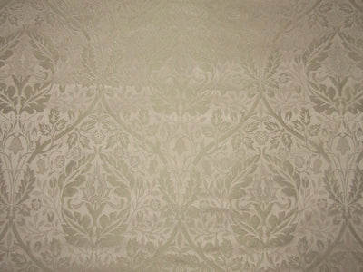 Silk taffeta jacquard fabric Dark Cream & Blush pink Damask fabric 54" wide TAFJ2[2]