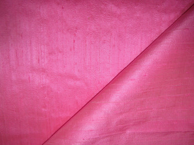 100% pure silk dupioni fabric pink 44" wide with slubs MM102[2]