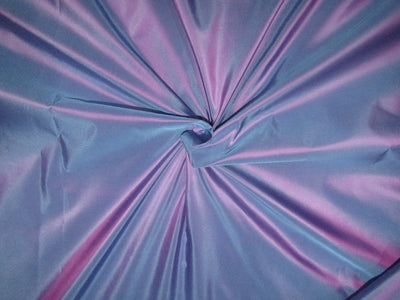 100% Pure Silk Taffeta 32 MOMME Pink x Blue color 54" wide TAF319[2]