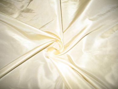 Silk taffeta fabric light ivory 54" wide TAF#2