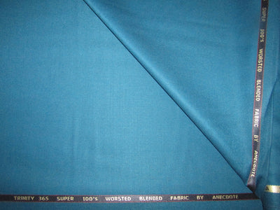 woolen fabric teal 58" wide wool [11513]