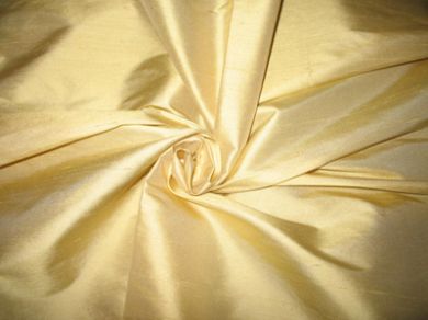 yellow butter colour dupioni silk fabric 44" wide DUP10[1]