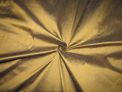 100% Pure silk dupion FABRIC olive brown COLOR 54" wide DUP290[2]