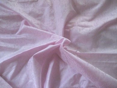 baby pink silk pure brocade~small paisleys