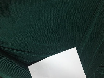Emerald Green color crushed polyester pleated satin fabric 59'' wide