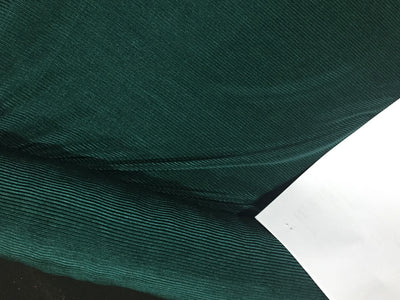 Emerald Green color crushed polyester pleated satin fabric 59'' wide