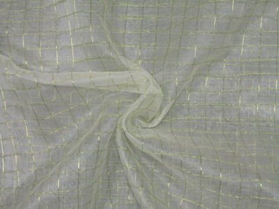 silk organza fabric metallic gold plaids fabric 44" wide [10185]