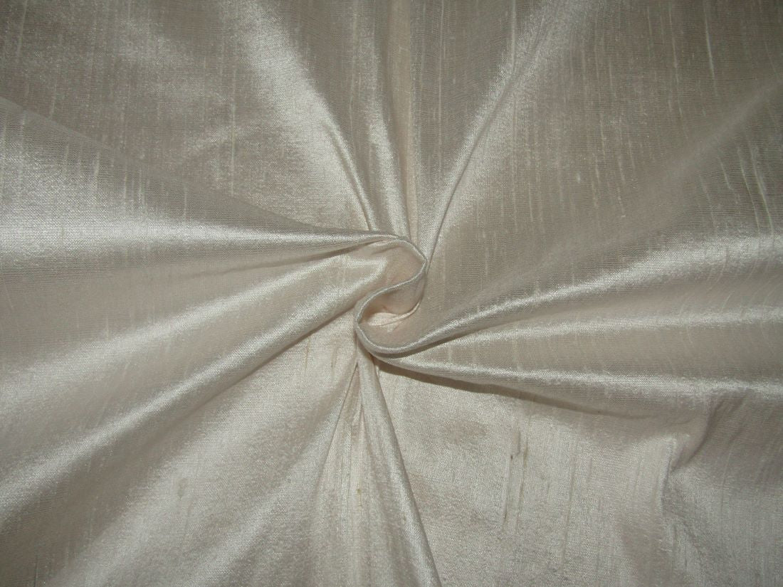 Silk Dupioni Fabric ivory cream 54" wide with slubs MM6[3]