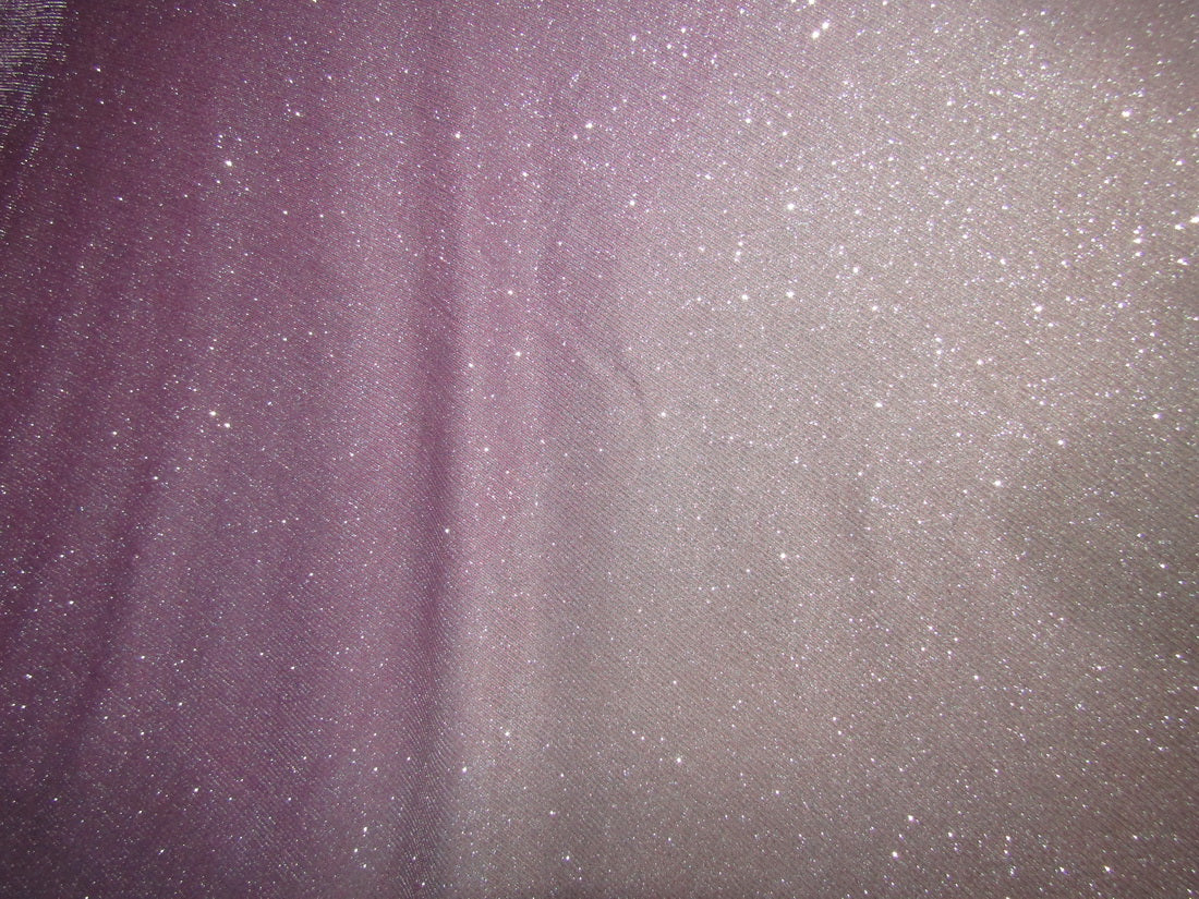 Pink x Peach color Ombre silver shimmer Lycra fabric ~ 58'' wide.
