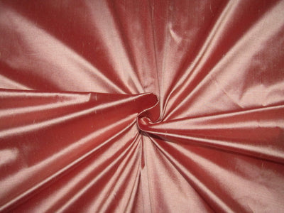 100% Pure Silk Dupion Fabric Rose Pink x red Color 54" wide DUP298[2]