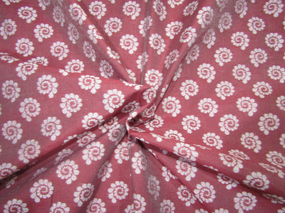 Cotton silk brocade dusky burgundy 44" wide BRO733[4]