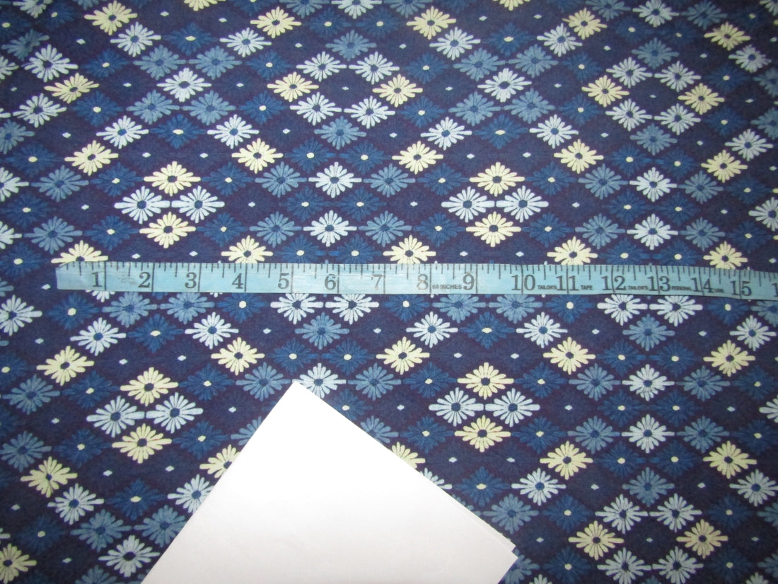 40's x 40's Tencel Navy Geometric Print Fabric 58" wide [11675]