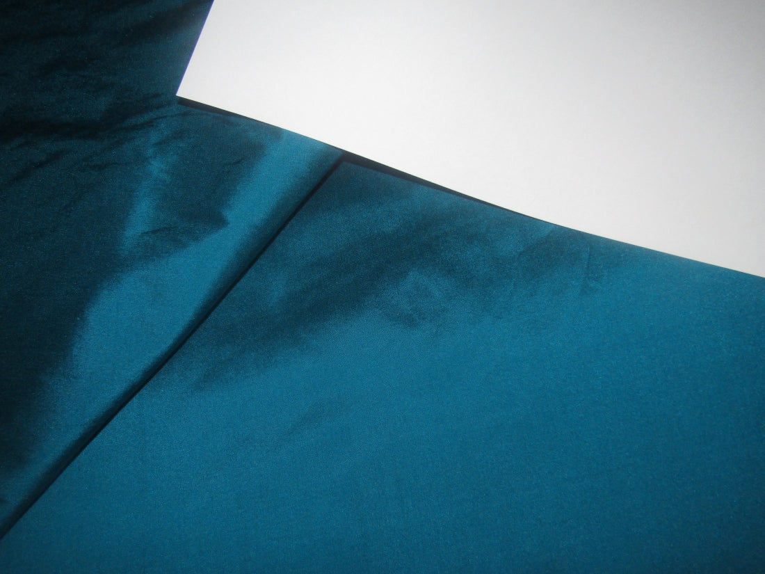 100% PURE SILK DUPIONI FABRIC kingfisher blue COLOR 54" WIDE DUP355[2]