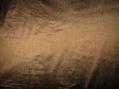100% Pure silk dupion FABRIC brown x black COLOR 54" Wide DUP306
